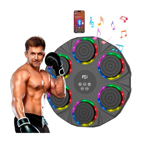 Entrenador de Boxeo 6 Objetivos Música Bluetooth 816-1 NEGRO