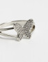 Anillos Chicos Mariposas Anillo Con Strass - Plateado