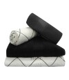 Set X 4 Toallas Prisma Dohler Estampadas Orion/Negro