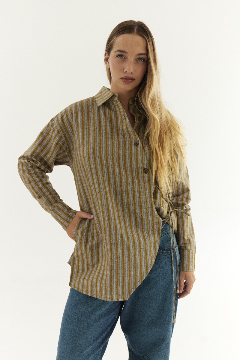 Camisa Lowe Mostaza