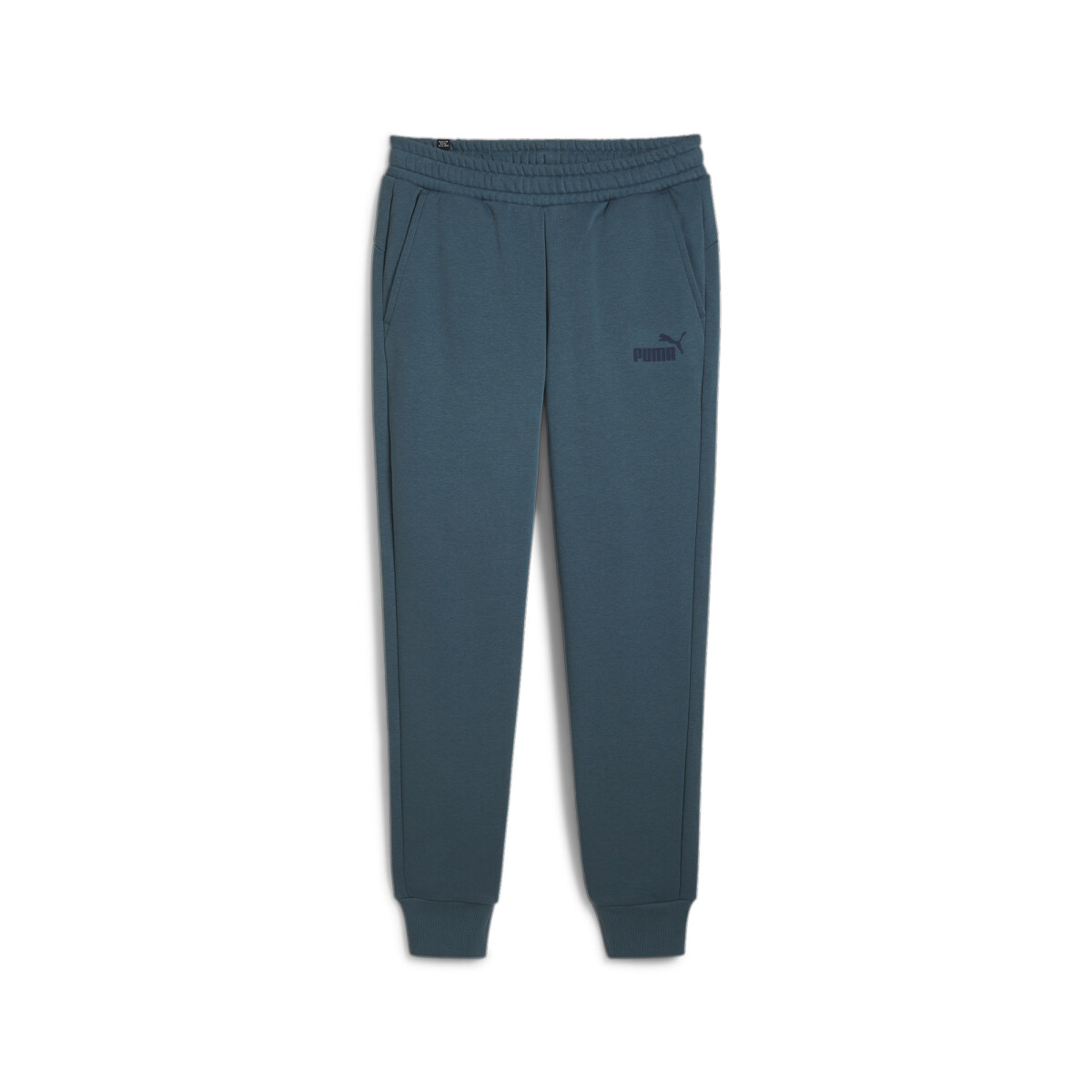 Pantalón Largo Ess Logo Felpa Chupín de Hombre - Gris 