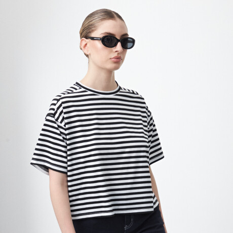 REMERA FUKUSHIMA Negro/Blanco