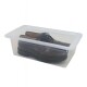 Caja organizadora zapatera apilable TRANSPARENTE