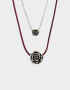 Collares Cortos Con flores Collar Corto Con Flores Antique - Plateado