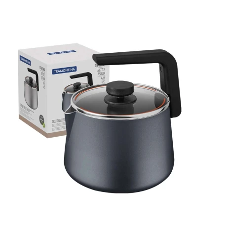 Caldera Tramontina 2.3L Tapa de Vidrio AZUL