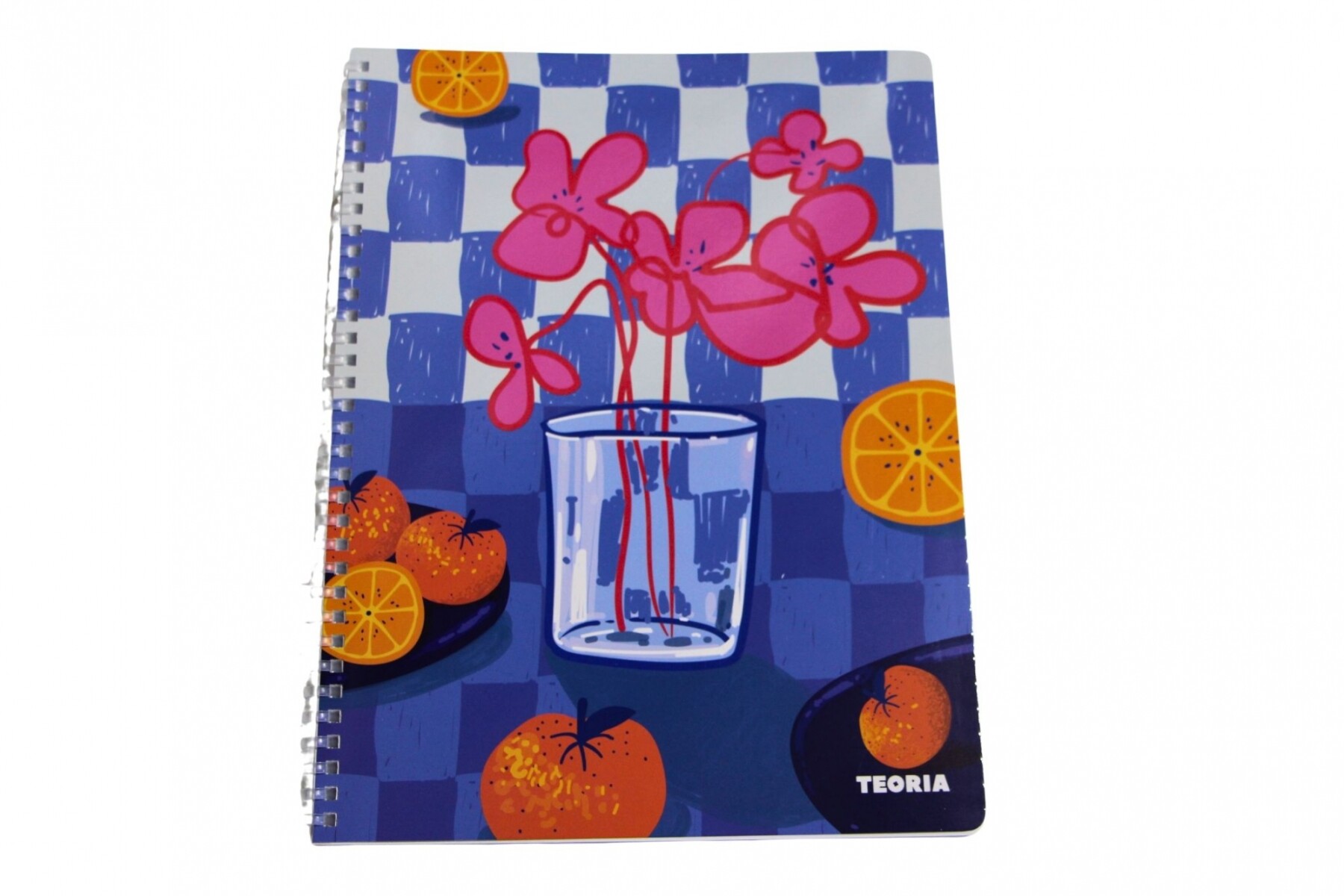 CUADERNOLA TEORIA SOFT 100 HOJAS - FLORES Y VASO 