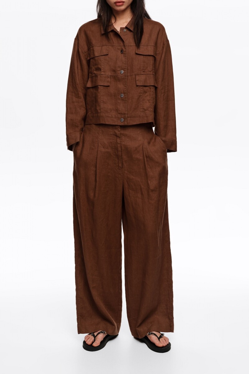 PANTALÓN RECTO Marron