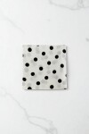 Servilleta 16x16 cm. paquete x 20 BLANCO LUNARES
