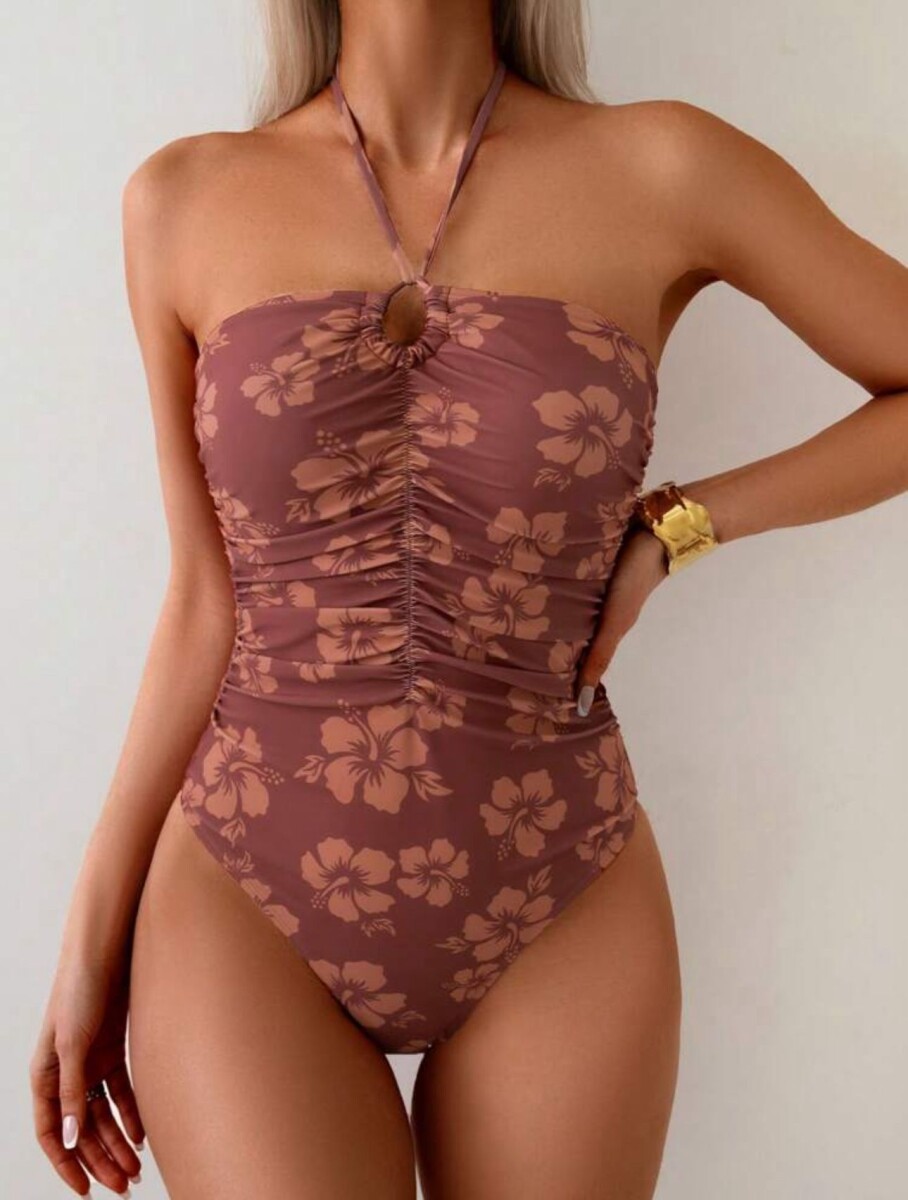 Enteriza MARTI - mocha mousse 