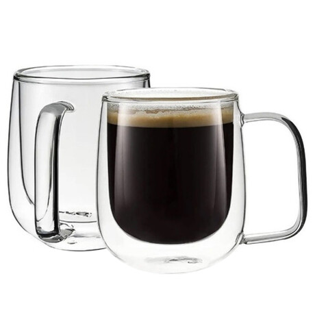 Taza de Vidrio Té Café Doble de Pared 250ML 001