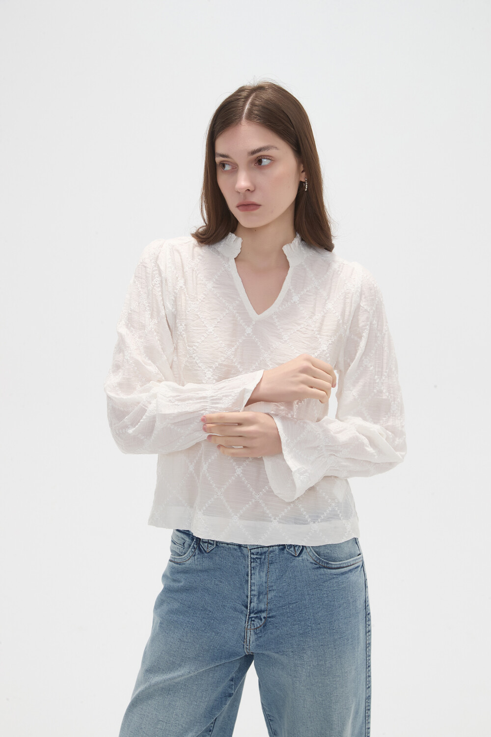 Blusa Oryval Marfil / Off White