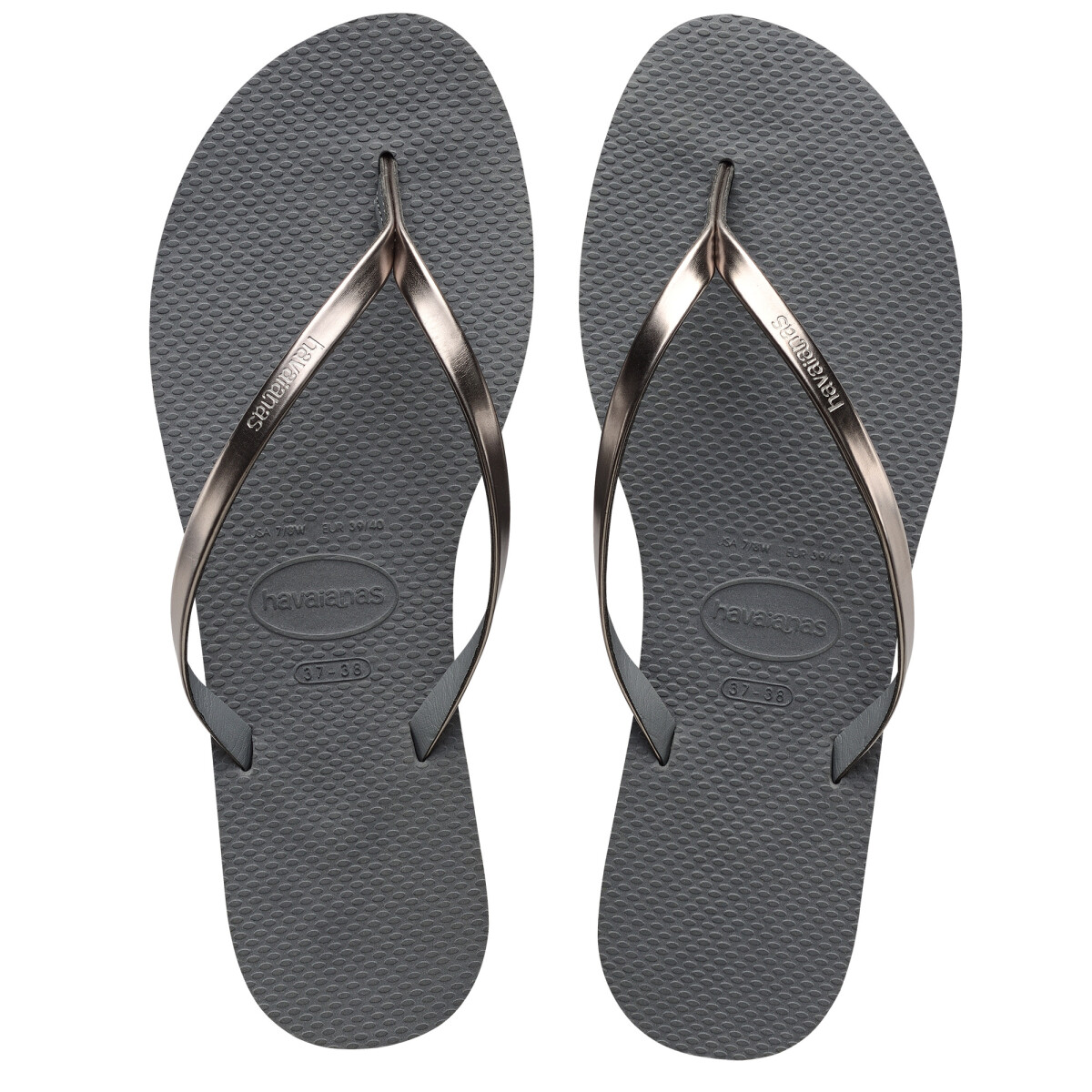 Sandalia de Mujer Havaianas You Metalic - Gris - Metalizado 