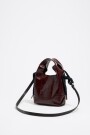 BOLSO DE MANO PIEL NEGRO Marron