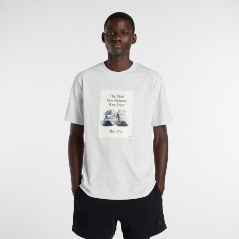 Remera New Balance de Hombre - - MT61B0WFAHH WHITE