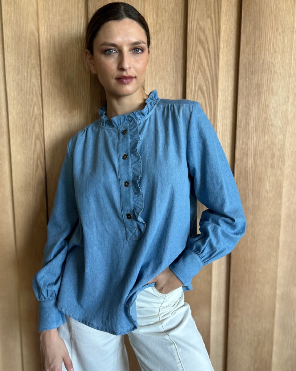 Blusa Sur - Denim Celeste 