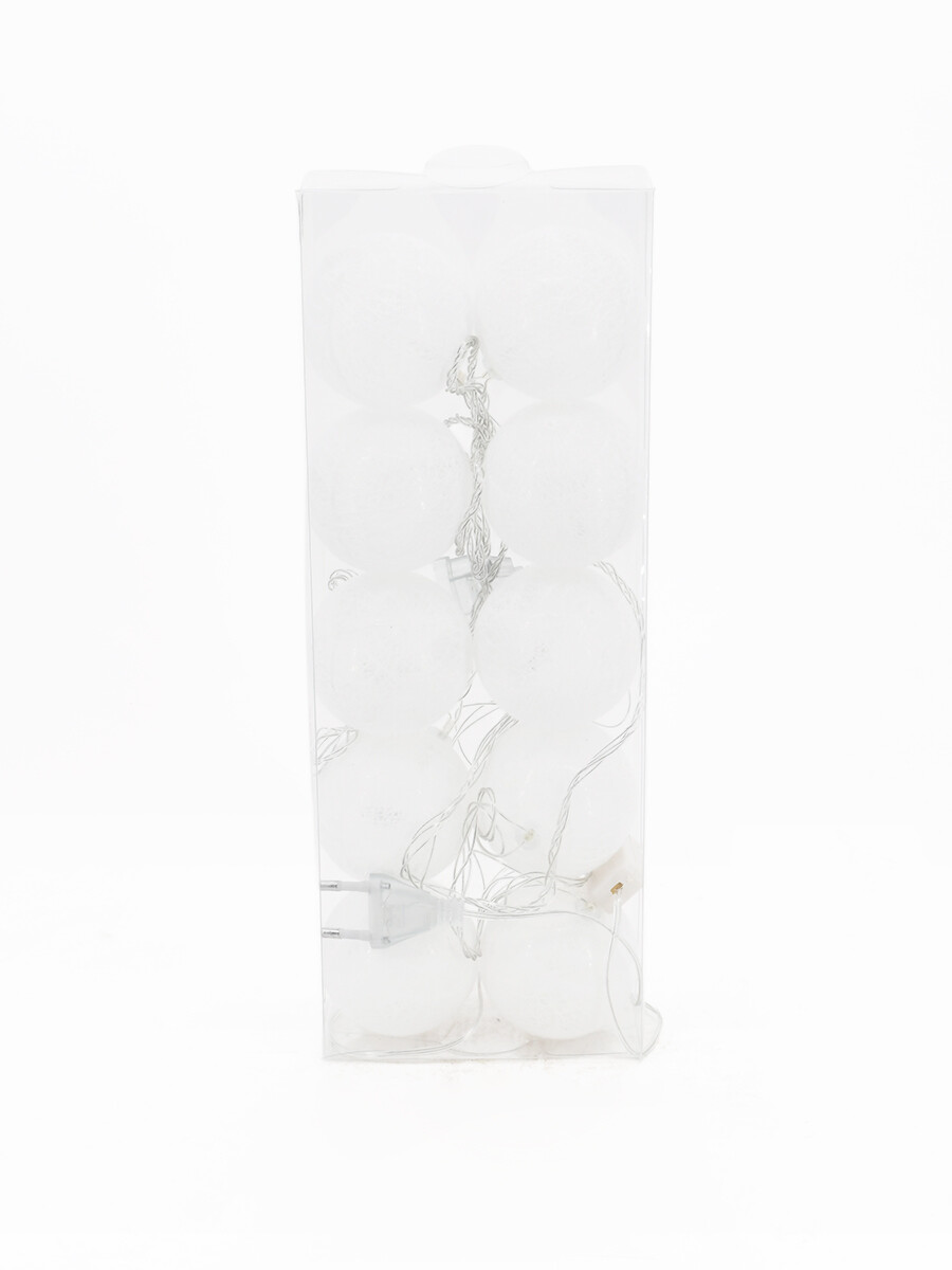 GUIA ESFERAS DE LUCES - BLANCO 