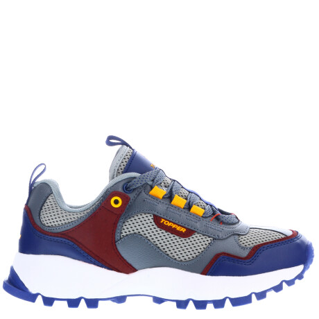 Championes de Hombre Topper Ever Trekking Mns Gris - Bordó - Azul