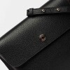 Morral Liana En Cuero Graneado Negro