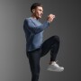 Aero Mesh Long Sleeve Indigo/black Reflective