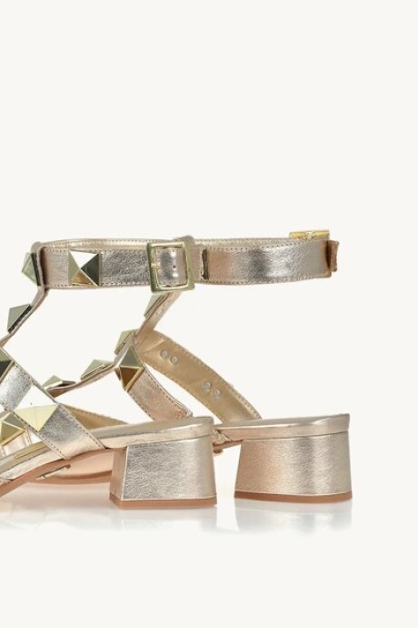 Stiletto bajo Shine light gold (Comb.3) Dorado