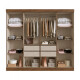 Ropero Placard 8 Puertas 4 cajones Dormitorio Beige