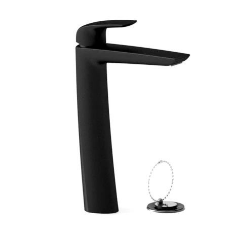Griferia De Lavatorio Alto Linea Epuyen Fv Monocomando Negro Sin Desague NEGRO