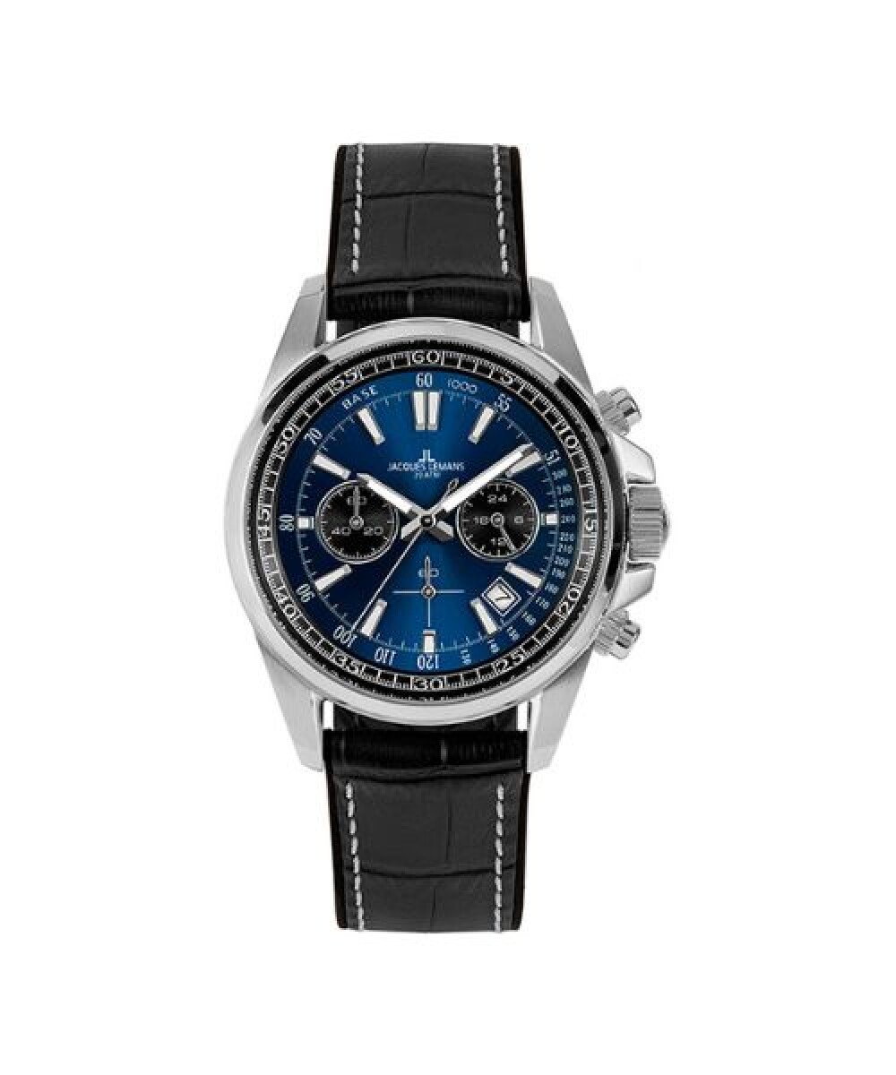 Reloj Jacques Lemans 1-2117s Cronógrafo De Acero Inoxidable 