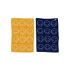 Toalla de Manos Set x2 un. 100% algodón orgánico 76x51cm Happy Blue Marigold