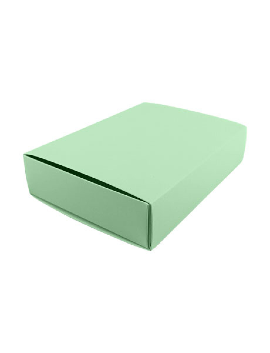 CAJA ECO TIPO CAJA FOSFORO 14X03X10 cm - VERDE AGUA 