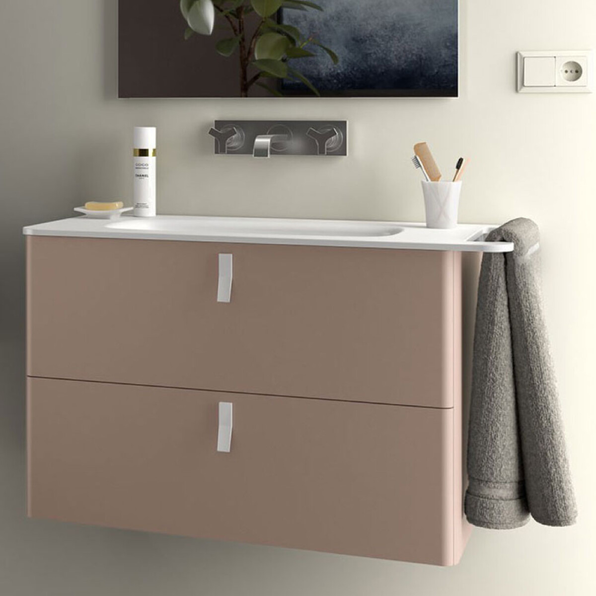 Mueble Uniiq Taupe Mate 80 