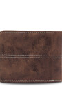 BILLETERA ODIN C/ BORDADO TABACO C/ CHOCOLATE