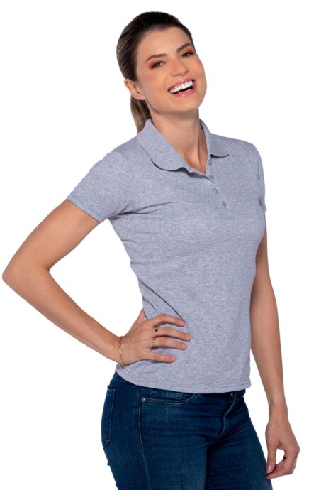 Remera chomba dama premium Gris jaspe