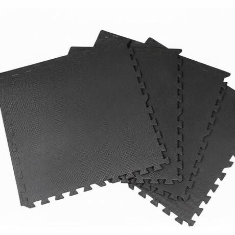 Piso Goma Eva Tatami Encastrable 1mx1mx3cm Gimnasio Negro/Gris
