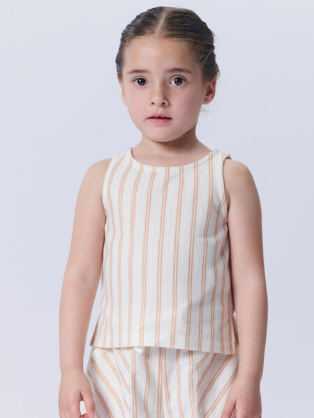 Musculosa tejida Tostada