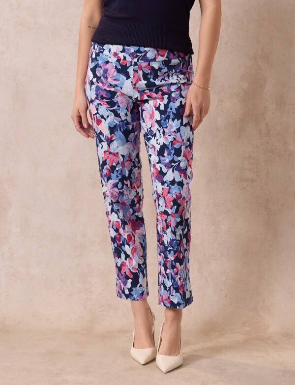 Pantalon Print MULTI/AZUL
