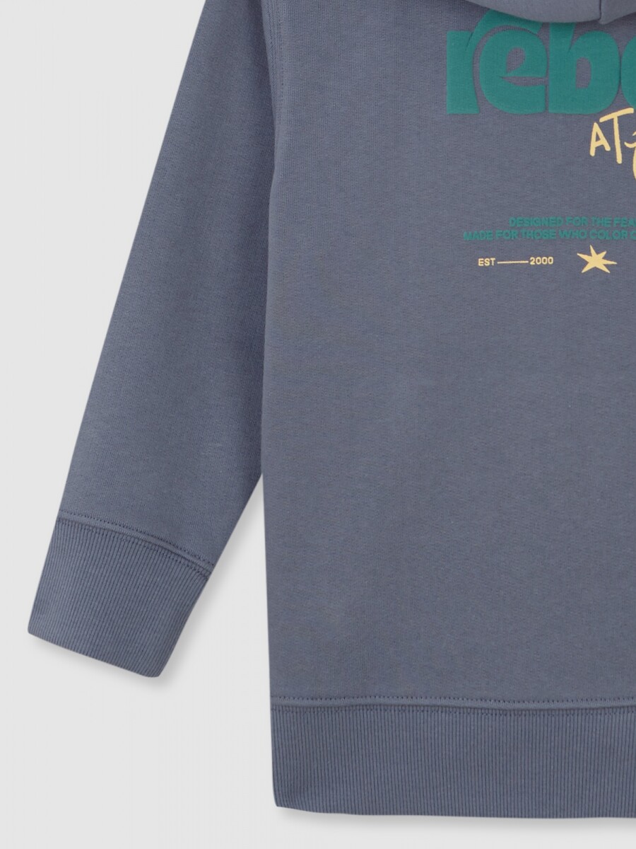 Sudadera Con Capucha Azul Claro