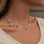 Collar Cadena Karvik Turmalinas Plata 925 0