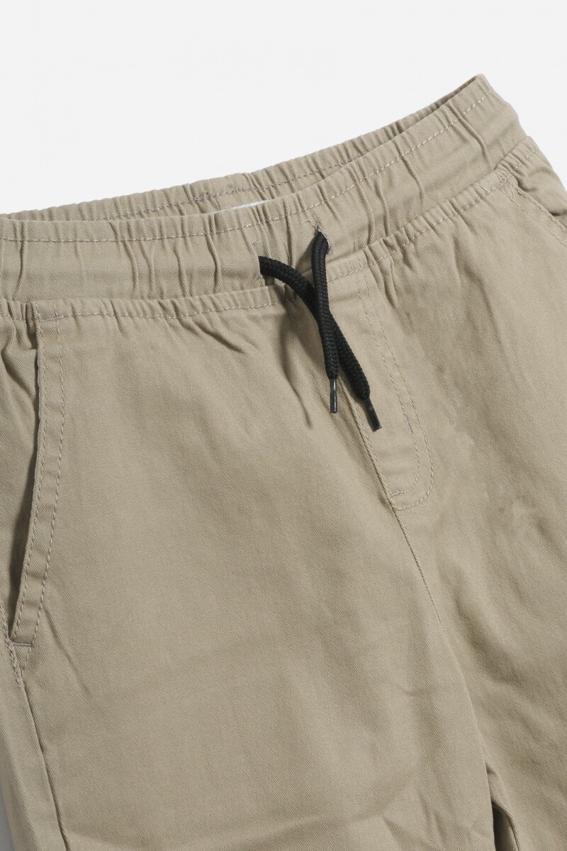 Jogger con elástico BEIGE