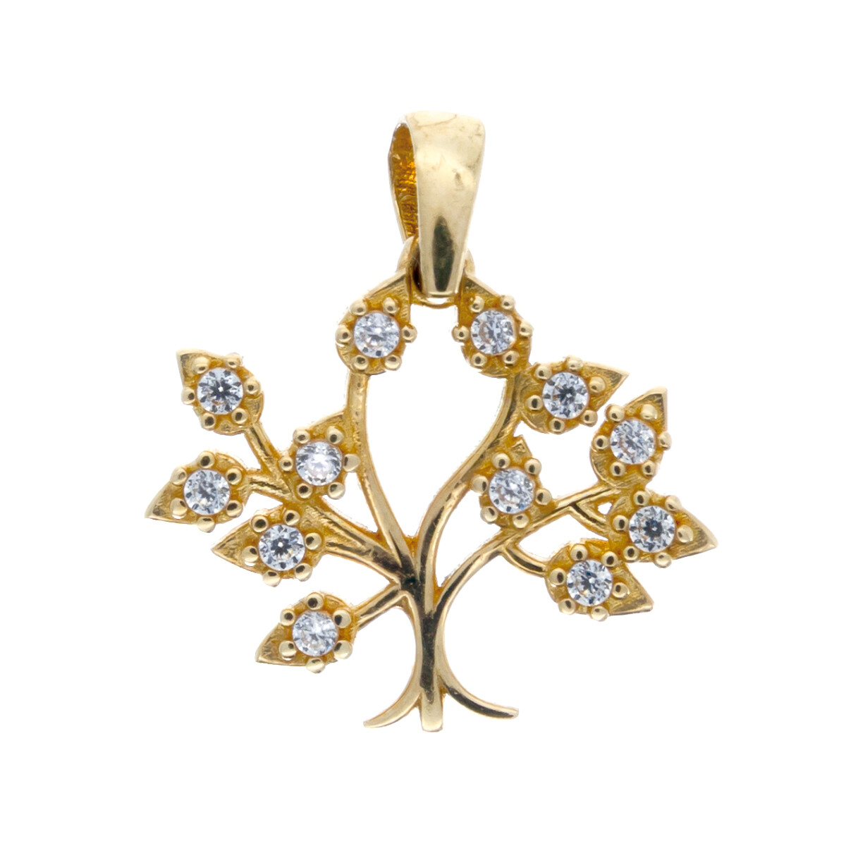 Dije de oro 10 ktes con circonias, ÁRBOL DE LA VIDA. 