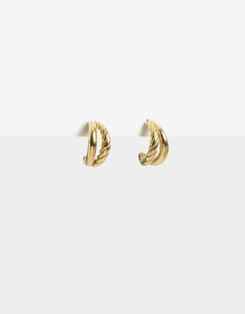 Aros Argollas Metal Argollas De Acero - Dorado