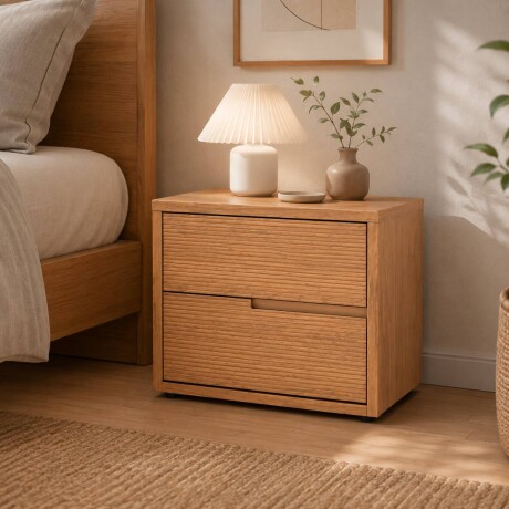 Mesa de Luz Concept - 2 Cajones Freijo