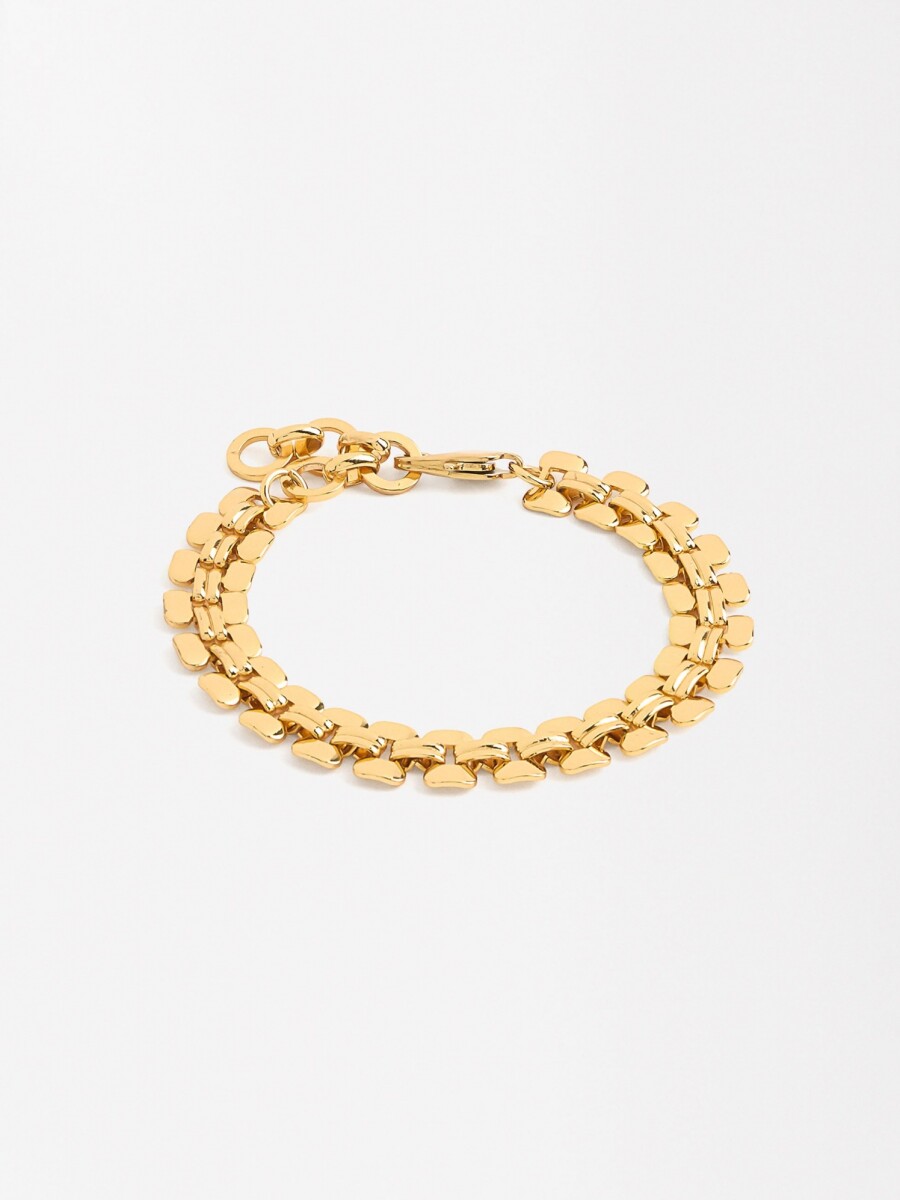 Pulsera De Eslabones - Acero Inoxidable dorado