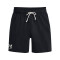 UA Rival Terry 6in Short-GRY BLK-001