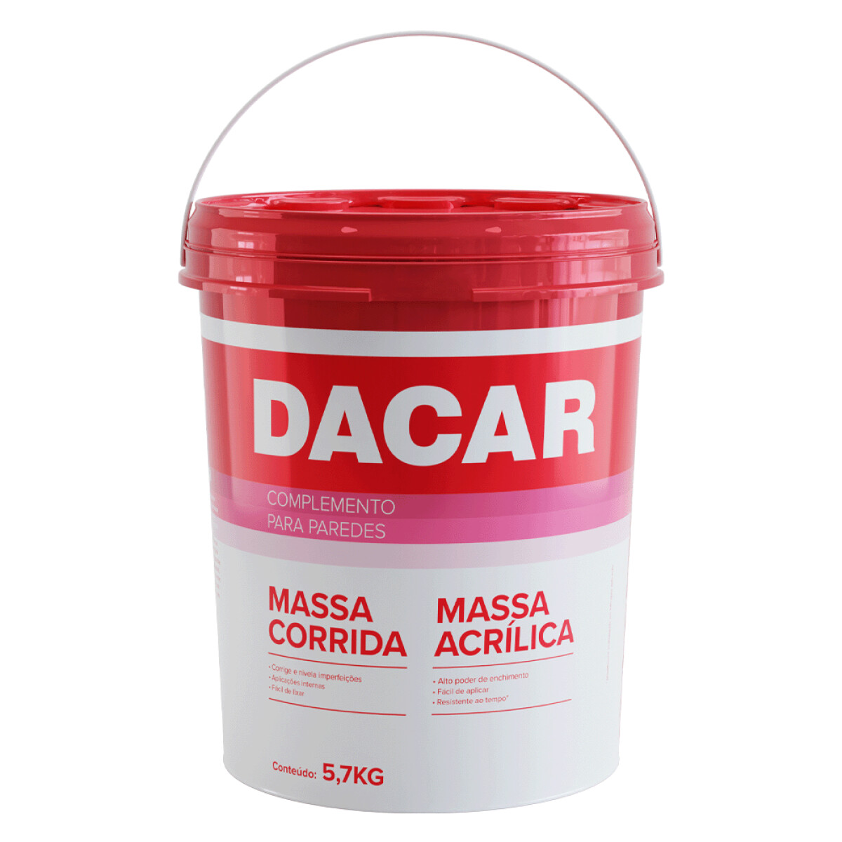 DACAR ENDUIDO PLASTICO PREMIUM MASSA CORRIDA P.V.A 5.7 KILOS 