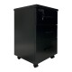Cajonera con Llave de Madera Melaminico x3 cajones Negro