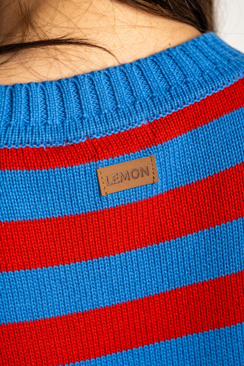 Sweater Rayado Rojo
