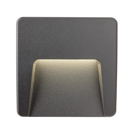 ARTEFACTO EXTERIOR DE PARED CUADRADO MOREIRA 3W Luminaria De Exterior De Pared Cuadrado Moreira 3W Gris