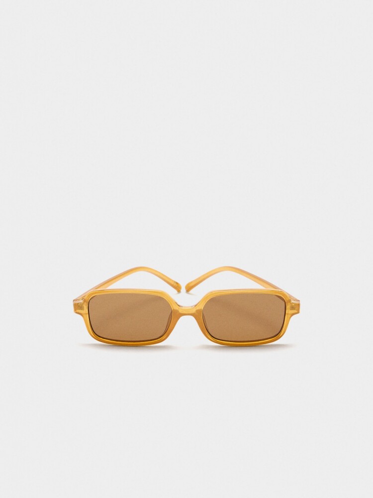 Gafas De Sol Cuadradas mostaza