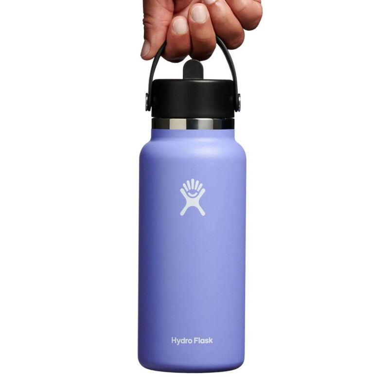 Botella Hydro Flask 32 Oz Wide Flex Straw Cap - Lila Botella Hydro Flask 32 Oz Wide Flex Straw Cap - Lila