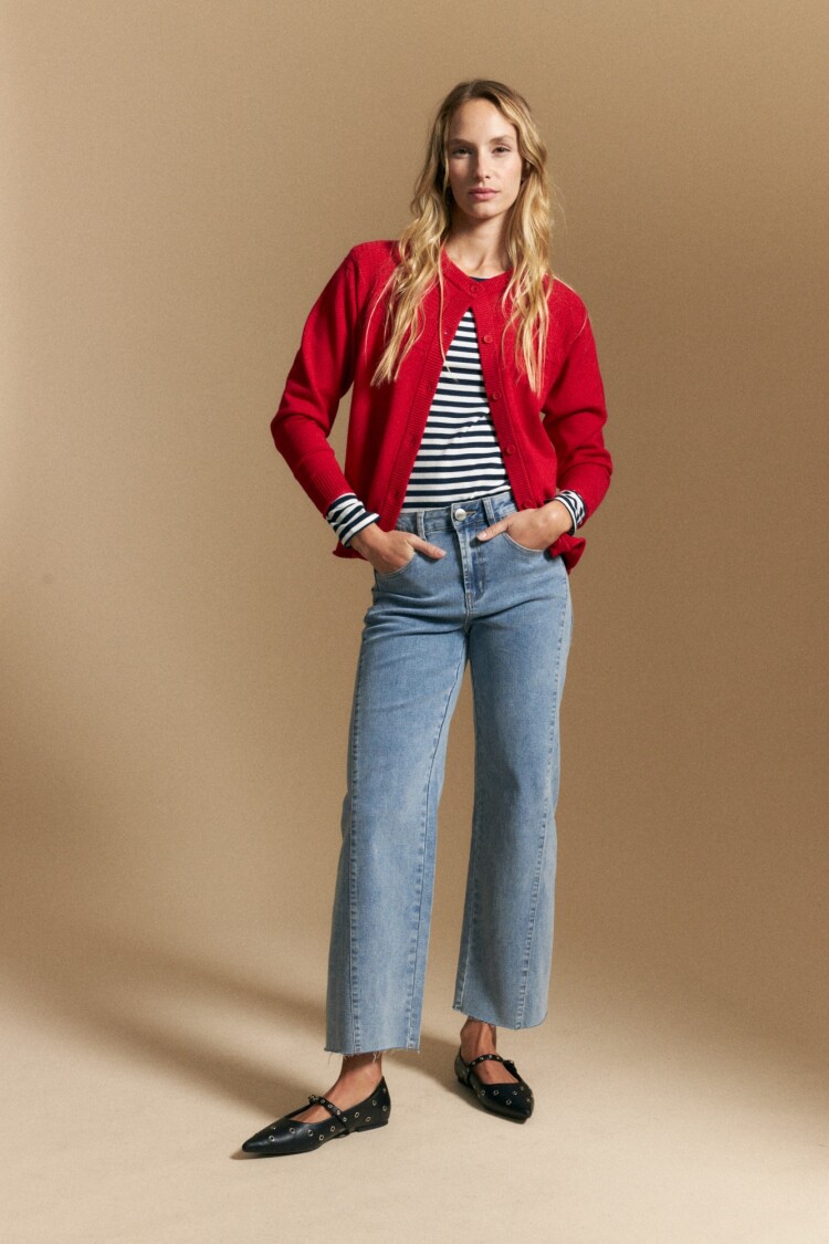 CARDIGAN JUSTIN Rojo